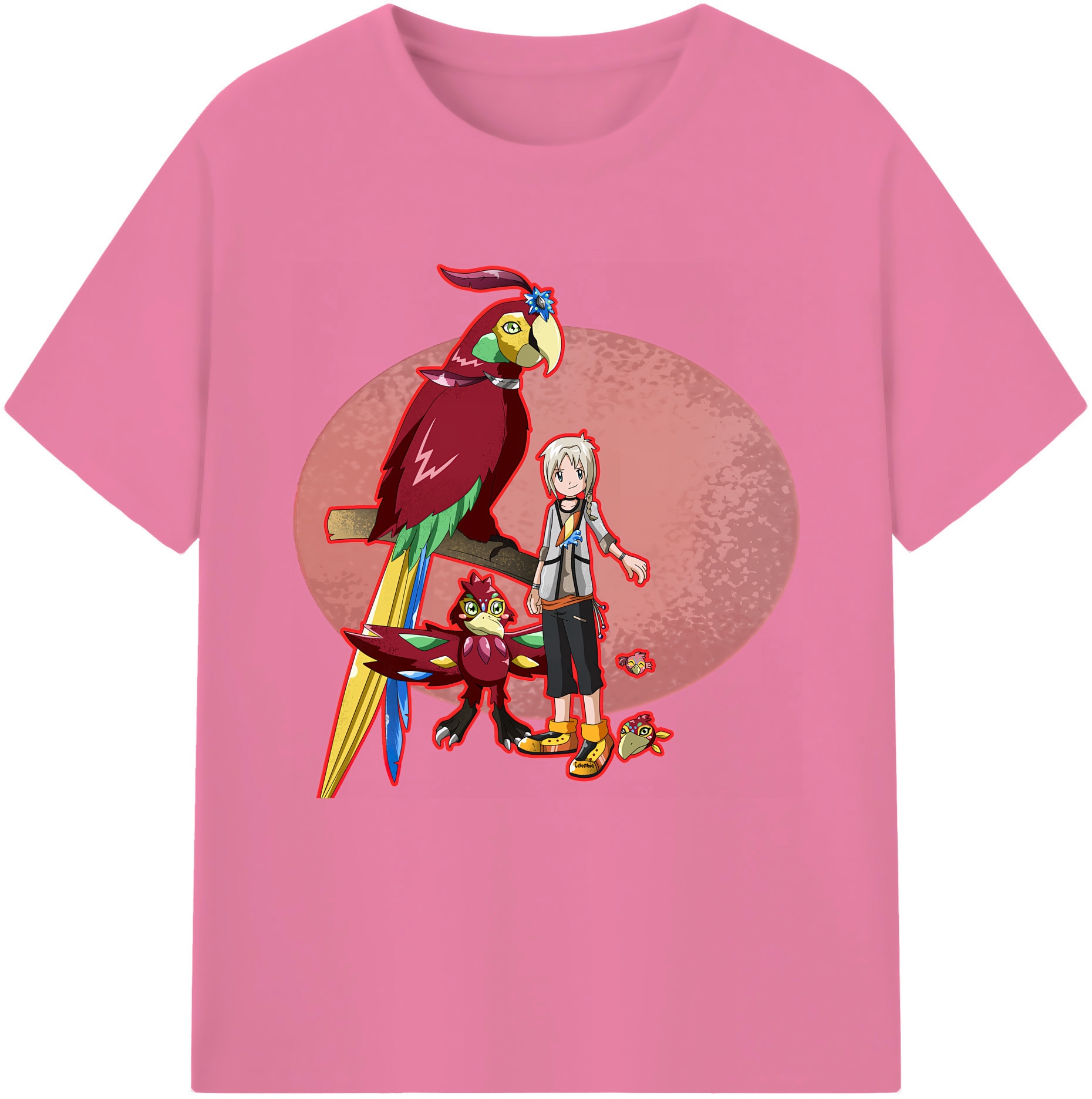 （画像用） Digimon デジタルモンスター/デジモン 綿100％半袖Tシャツ（フロントプリント）